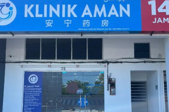 klinik aman 14 jam pekan