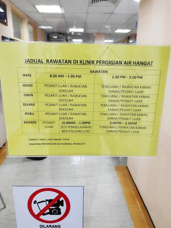 Klinik Pergigian Air Hangat 1 klinik pergigian air hangat