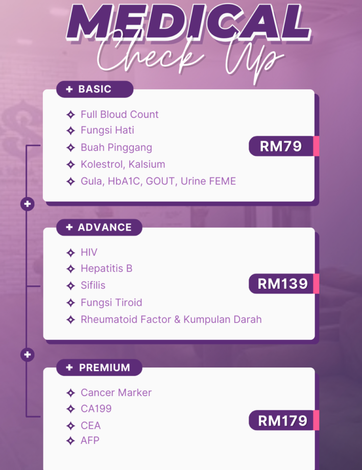 klinik sofea plus cheng klinik keluarga ibu anak kecemasan antenatal scan buku pink kesuburan vaksin suction