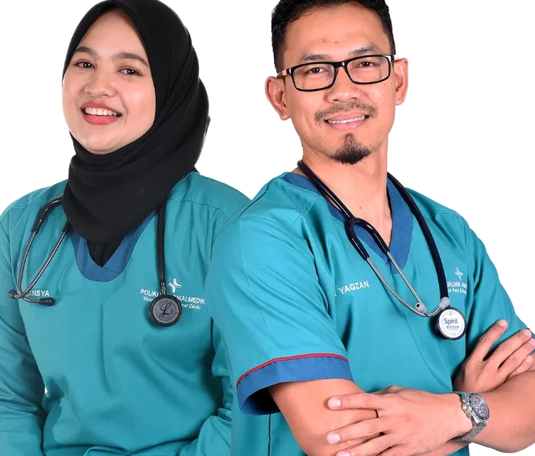 poliklinik amalmedik saujana putra sakit sendi lutut kaki bahu sunat kanak2 sunat dewasa sakit telinga etc