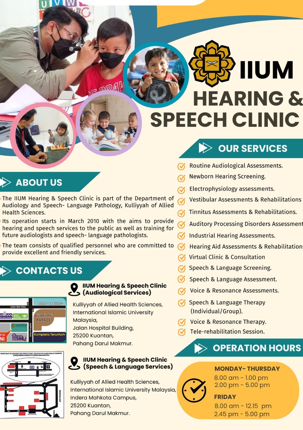 speech therapy clinic iium medical centre iiummc